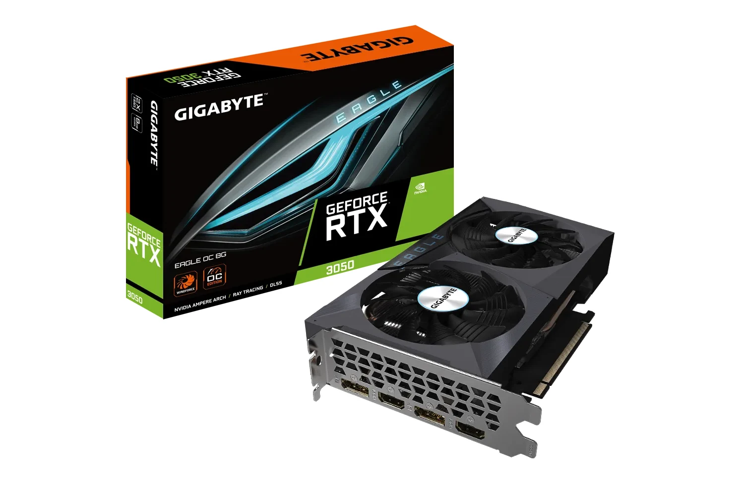 GIGABYTE GeForce RTX 3050 EAGLE OC 8G, grafička kartica