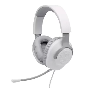 JBL Quantum 100 žične gaming slušalice, bijele