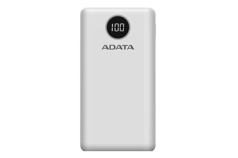 ADATA Power Bank P20000QCD, prijenosna baterija, bijela