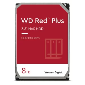 Western Digital Red Plus NAS HDD, 8TB, 7200rpm, 3.5"