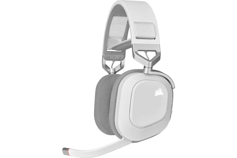 Corsair HS80 RGB bežične slušalice, bijele