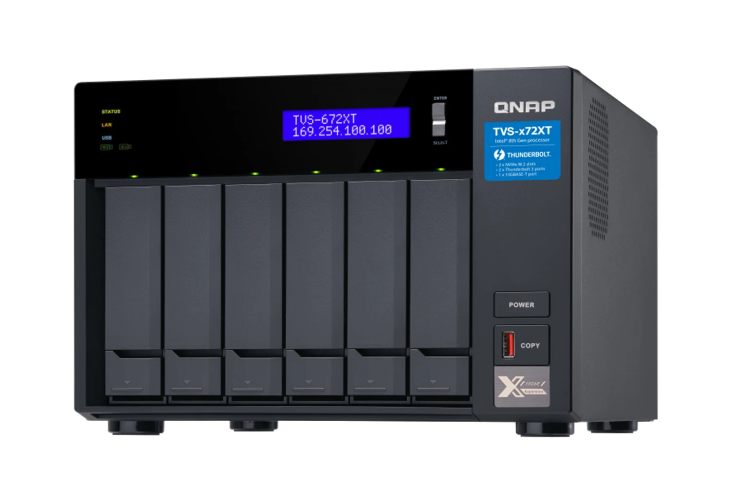 Qnap TVS-672XT, NAS server za 6 diskova