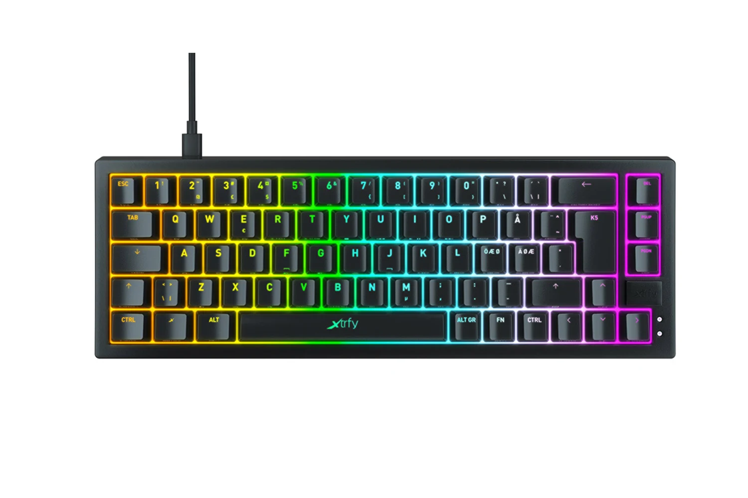 Xtrfy K5 RGB, žična mehanička tipkovnica