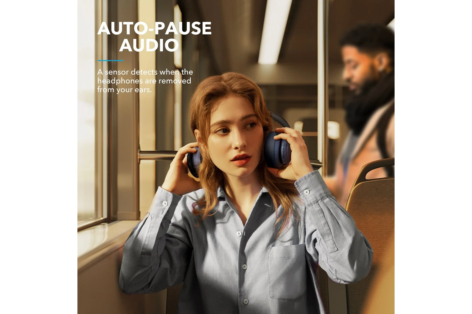 Anker Soundcore Life Q35 bežične slušalice, plave - Slika 3