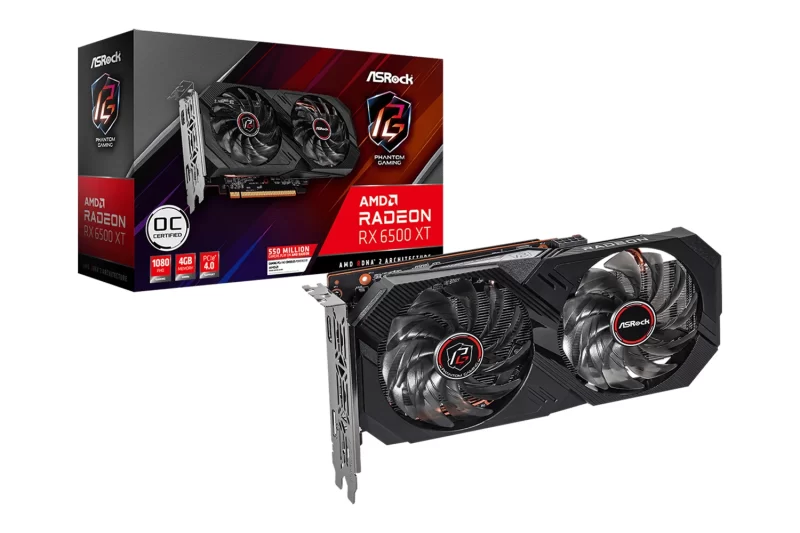 AsRock Radeon RX 6500 XT Phantom Gaming D 4GB OC, grafička kartica