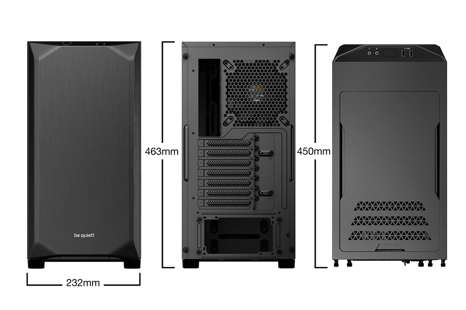 Be quiet! Pure Base 500 Window kućište, crno, ATX Mid Tower - Slika 2