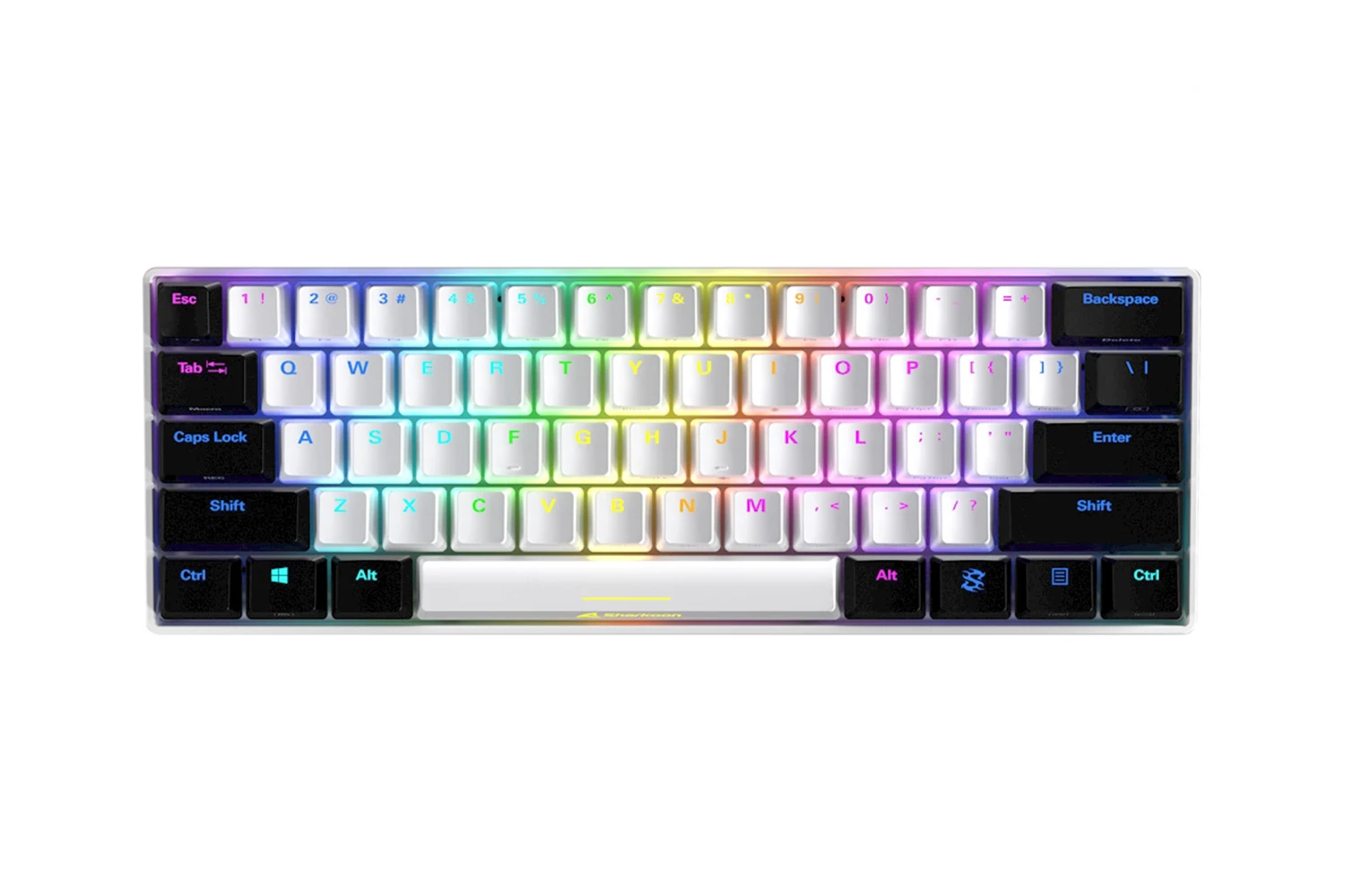 Sharkoon Skiller SGK50 S4, bijela, žična mehanička tipkovnica, Kailh Red