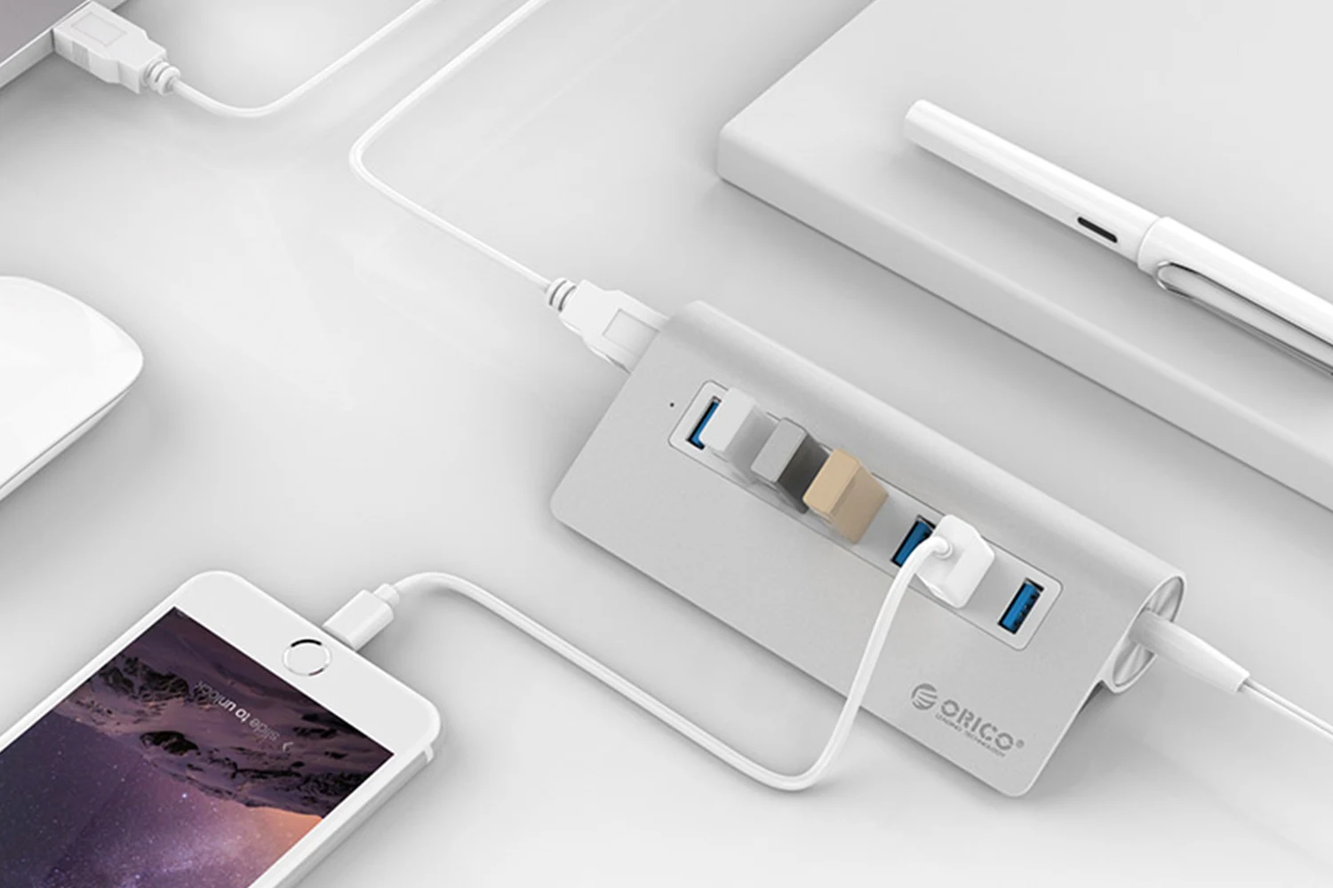 Orico M3H7-V1-EU-SV, USB Hub - Slika 2