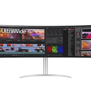 LG UltraWide 49WQ95C-W monitor, 49", DQHD, 144Hz, FreeSync/G-Sync, IPS