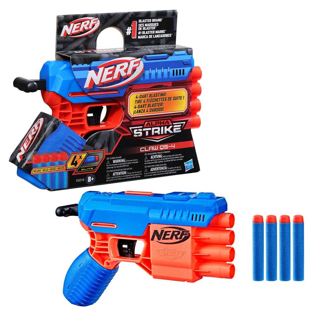 Ispaljivač strelica Hasbro Nerf Alpha Strike Claw QS-4 F2218EU5