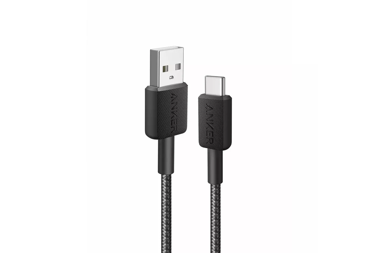 Anker 322 pleteni kabel USB-A na USB-C, 1.8m, crni