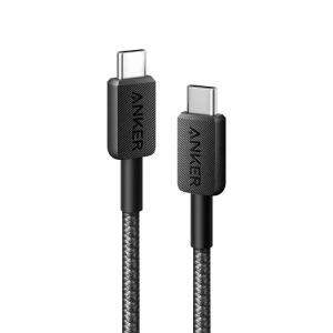 Anker 322 pleteni kabel USB-C na USB-C, 0.9m, crni