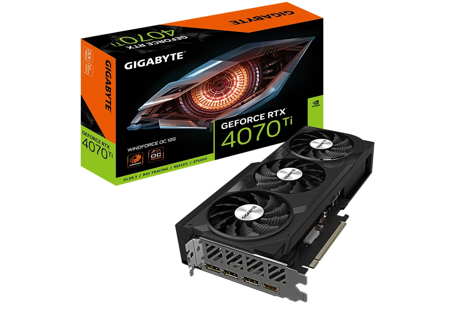 GIGABYTE GeForce RTX 4070 Ti WINDFORCE OC 12G, grafička kartica