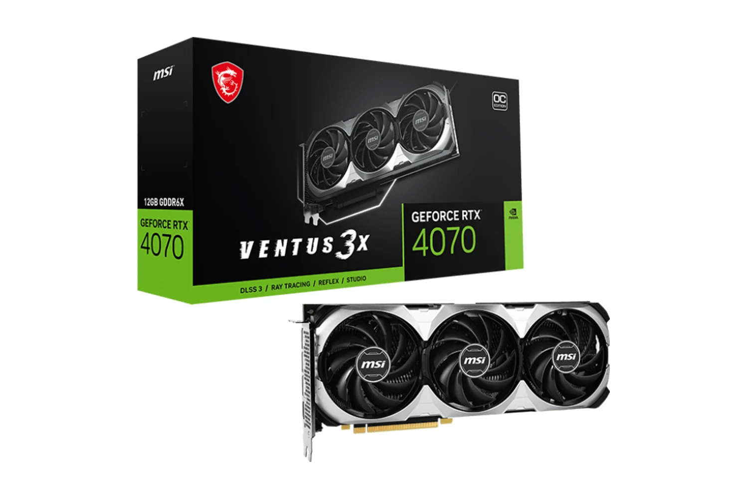 MSI GeForce RTX 4070 VENTUS 3X E 12G OC, grafička kartica