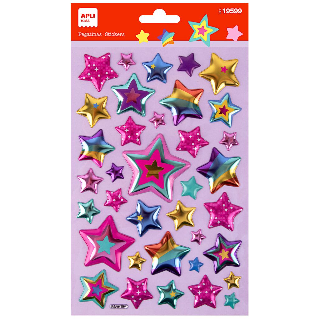 Naljepnice Apli stikers maxi srca 1L 19599