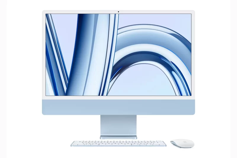 Apple iMac 24″ 2023 računalo, M3/8GB/M3/256GB, plavi