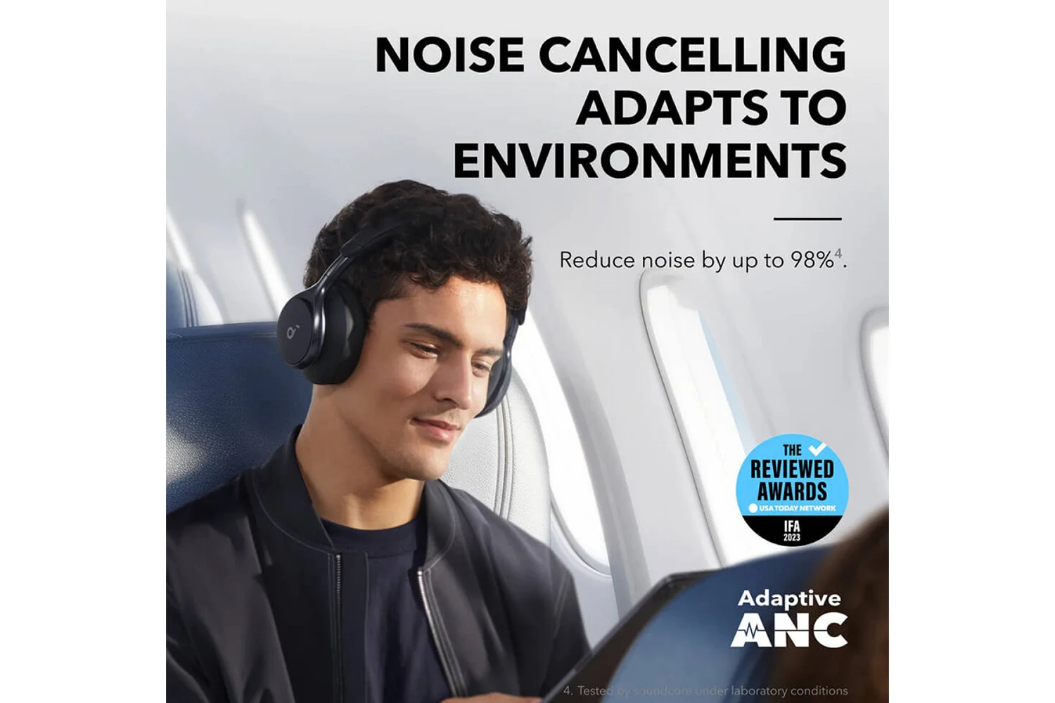 Anker Soundcore Space One bluetooth slušalice, crne - Slika 3