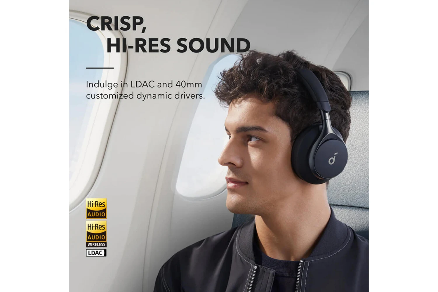 Anker Soundcore Space One bluetooth slušalice, crne - Slika 4