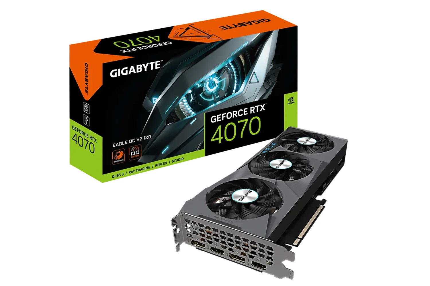 GIGABYTE GeForce RTX 4070 EAGLE OC V2 12G, grafička kartica