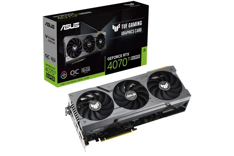 ASUS TUF GeForce RTX 4070 Ti SUPER GAMING OC, 16GB GDDR6X, grafička kartica