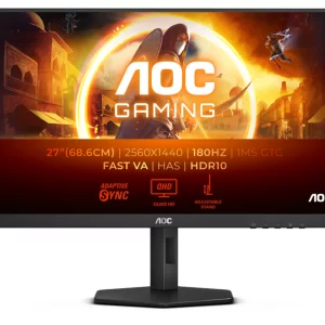 AOC Q27G4XN monitor, 27", QHD, 180Hz, FreeSync, VA