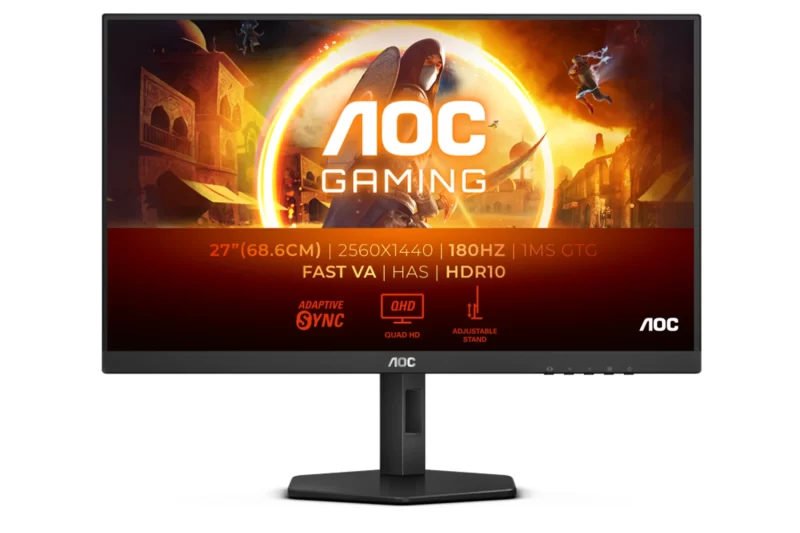 AOC Q27G4XN monitor, 27", QHD, 180Hz, FreeSync, VA