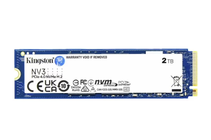 Kingston NV3 SSD, 2TB, PCIe 4.0, M.2