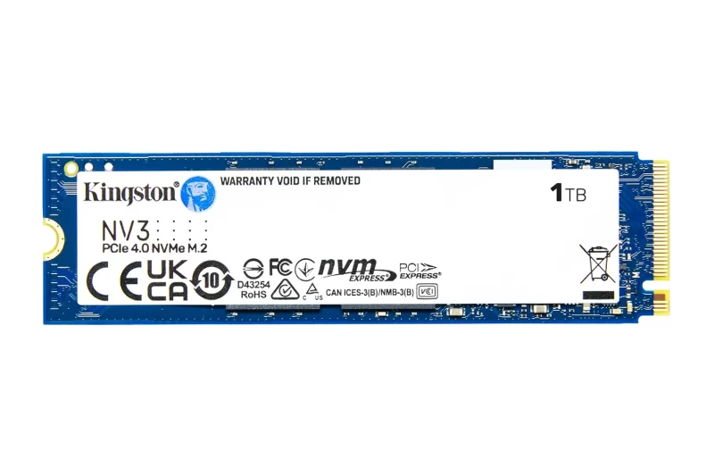 Kingston NV3 SSD, 1TB, PCIe 4.0, M.2