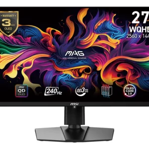 MSI MAG 271QPXDE QD-OLED E2 monitor, 27", QHD, 240Hz, FreeSync, OLED