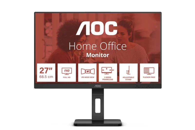 AOC Q27E3UMF monitor, 27", QHD, 75Hz, Zvuč., VA