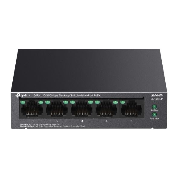 TP-Link 5-Port 10 100Mbps Desktop Switch with 4-Port PoE