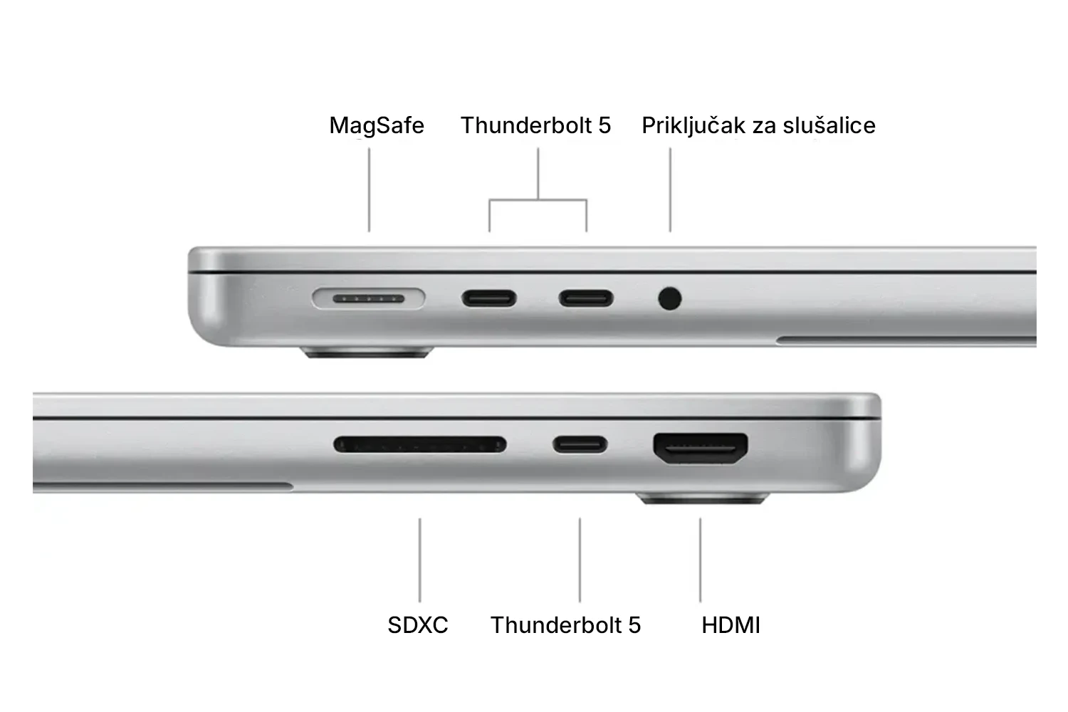 Apple MacBook Pro 14" 2024 notebook, M4Pro/24GB/M4Pro/1TB, silver - Slika 3