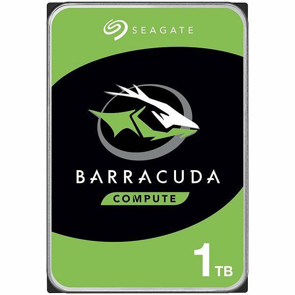 Seagate 1 TB 3, 5" HDD, Barracuda, 7200 RPM, 64MB