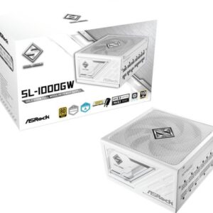 ASRock PSU Steel Legend SL-1000G, 1000W, 80 Gold, Fully Modular, White