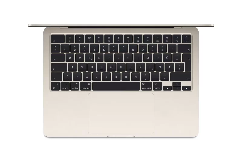 Apple MacBook Air 13,6" 2025 notebook, M4/16GB/M4/512GB, zvjezdano bijela - Slika 2