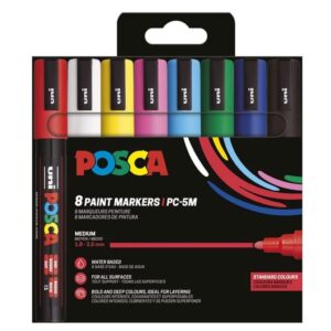 Uni pak marker Posca pc-5m sortirane boje 8/1 plastic free pakiranje