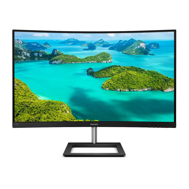 Philips 32" 328E1CA/00 4K UHD (3840×2160) zakrivljeni VA, 60 Hz, 16:9, 4ms, 250cd/m2, 2500:1, 2×HDMI/DP, zvučnici, crni