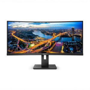 Philips 34" 346B1C/00 WQHD (3440×1440) zakrivljeni VA, 100Hz, 21:9, 5ms, 300cd/m2, 3000:1, HDMI/DP, 4×USB-A, 1xUSB-C, MultiView, zvučnici, crni