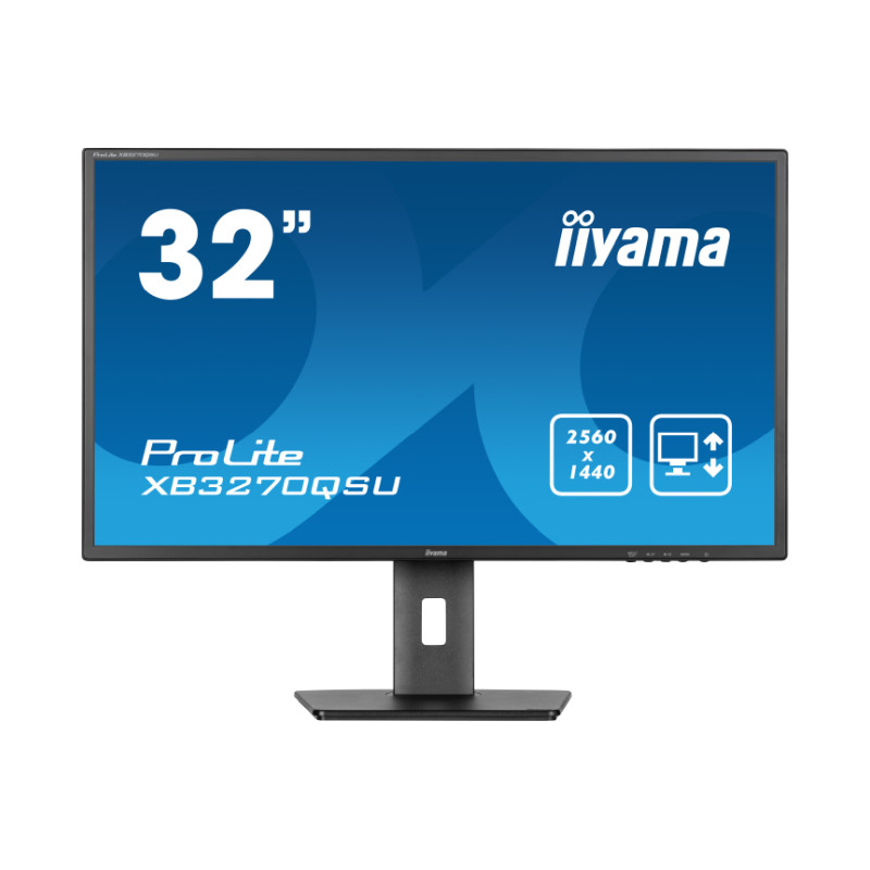 Iiyama 32" XB3270QSU-B1 QHD (2560x1440) IPS, pivot, 100Hz, 16:9, 3ms, 250cd/m2, 1200:1, 1xHDMI/DP, 3xUSB, zvučnici, crni