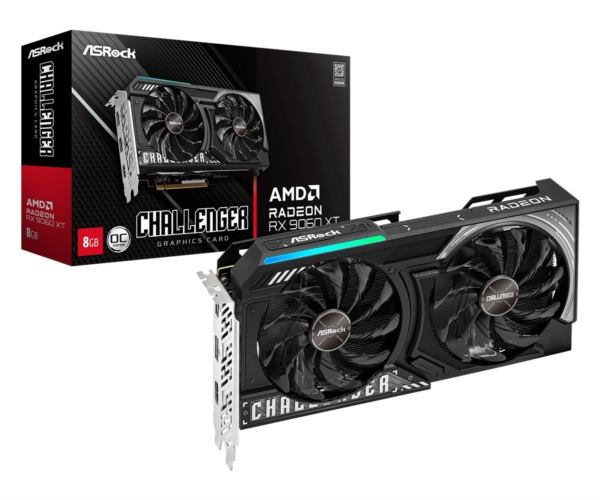 Asrock Radeon RX 9060 XT Challenger 8GB OC, 8GB GDDR6