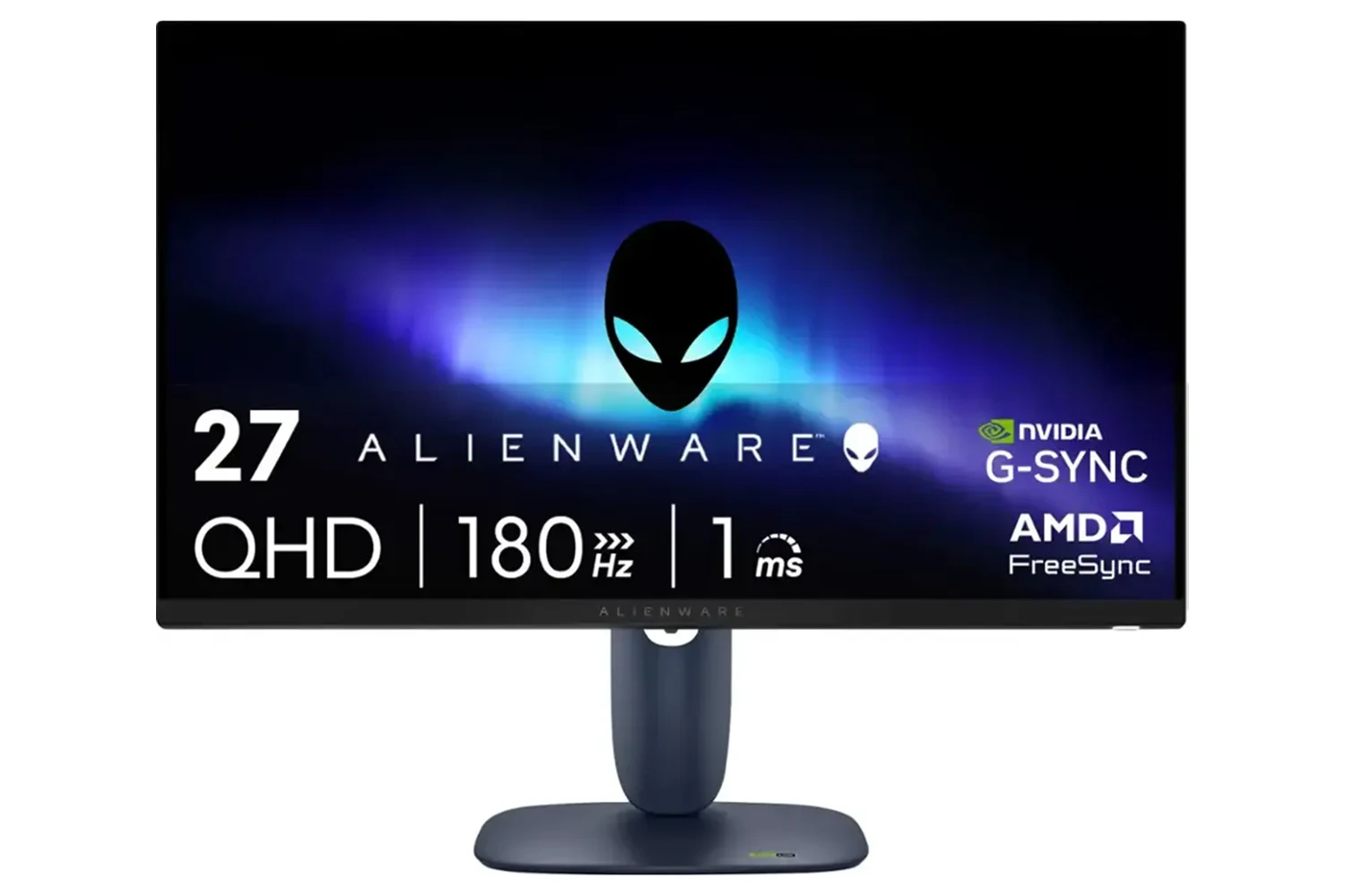 Alienware AW2725DM monitor, 27", QHD, 180Hz, FreeSync/G-Sync, IPS