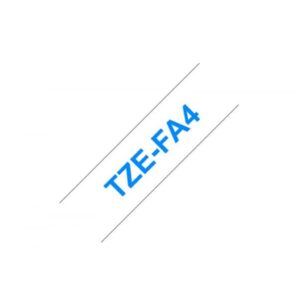 Vrpca Brother p-touch TZe-FA4 18mm blue/white