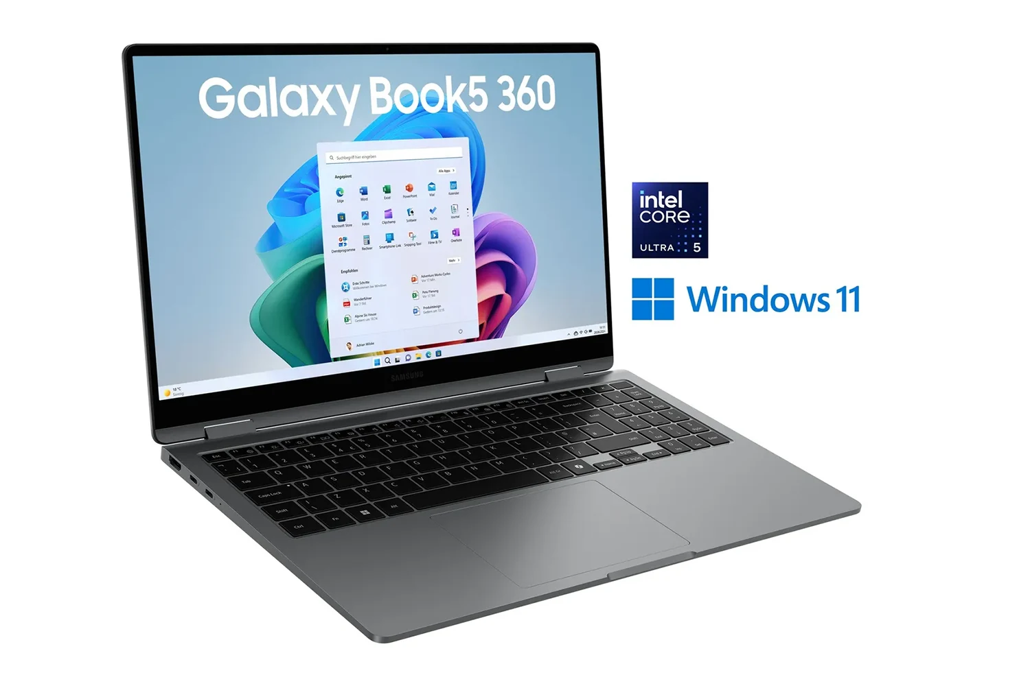 SAMSUNG Galaxy Book5 360 notebook, NP750QHA-KA2DE, 15.6″/U5/16GB/Arc/512GB/W11 - Slika 2