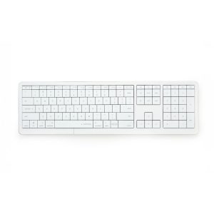 CLVX 1 Wireless Keyboard - Adaptive AI & Touch on Keys / 4-Device Bluetooth/USB-C / Silent Scissor Keys / Interactive RGB / Compatible with MacBook, iMac, iPad, Apple TV