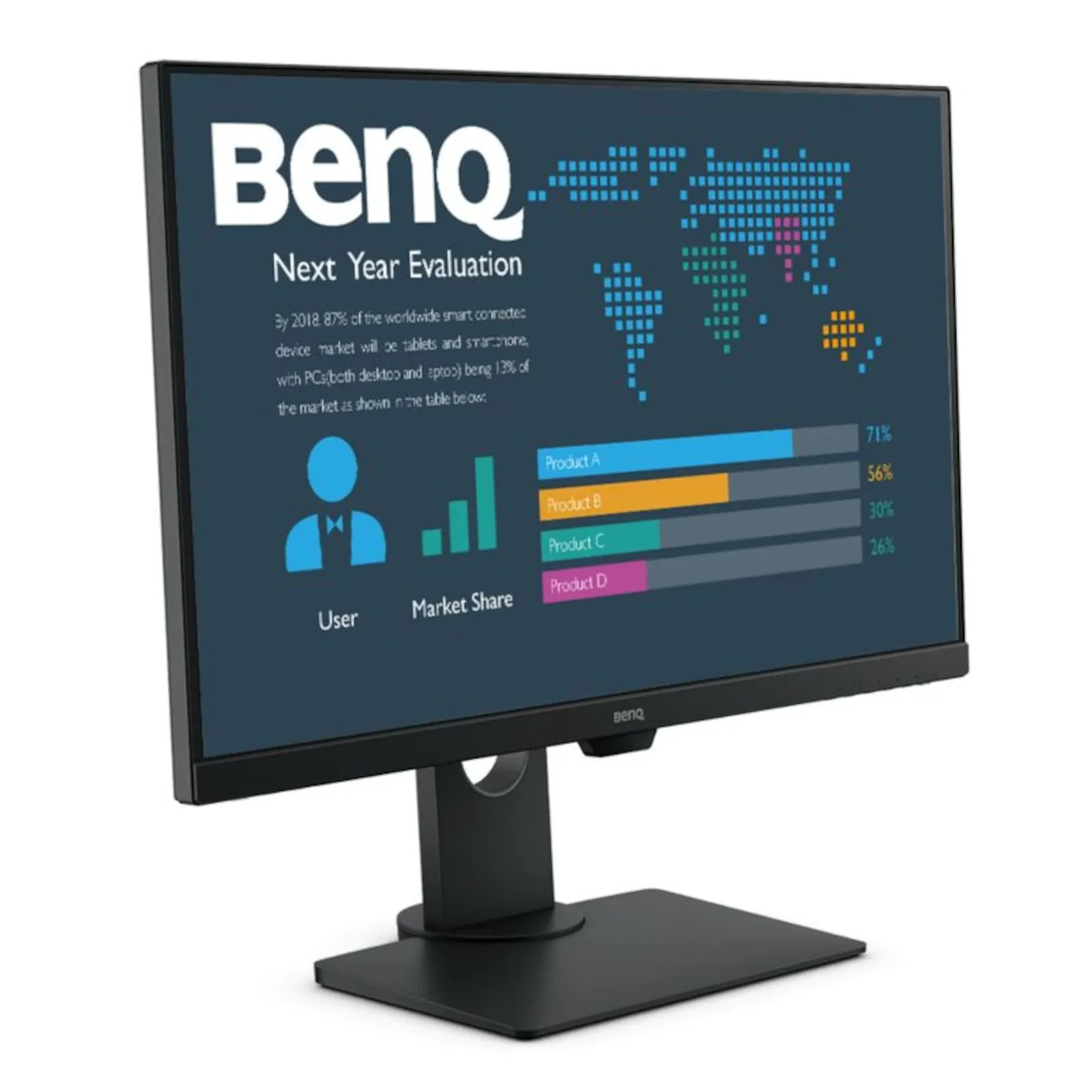 BenQ BL2790T 68,6cm (27") FHD Office-Monitor 16:9 HDMI/DP 250cd/m² Pivot HV - Slika 2