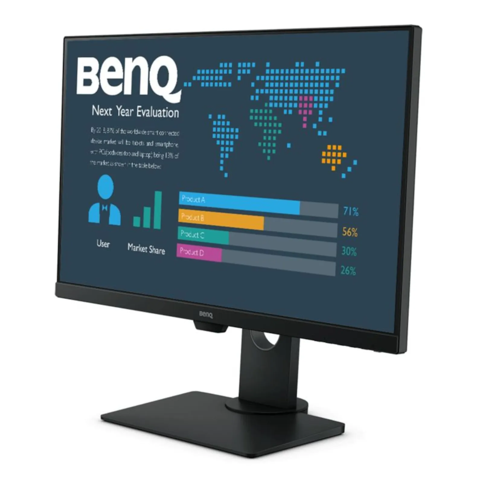 BenQ BL2790T 68,6cm (27") FHD Office-Monitor 16:9 HDMI/DP 250cd/m² Pivot HV - Slika 3