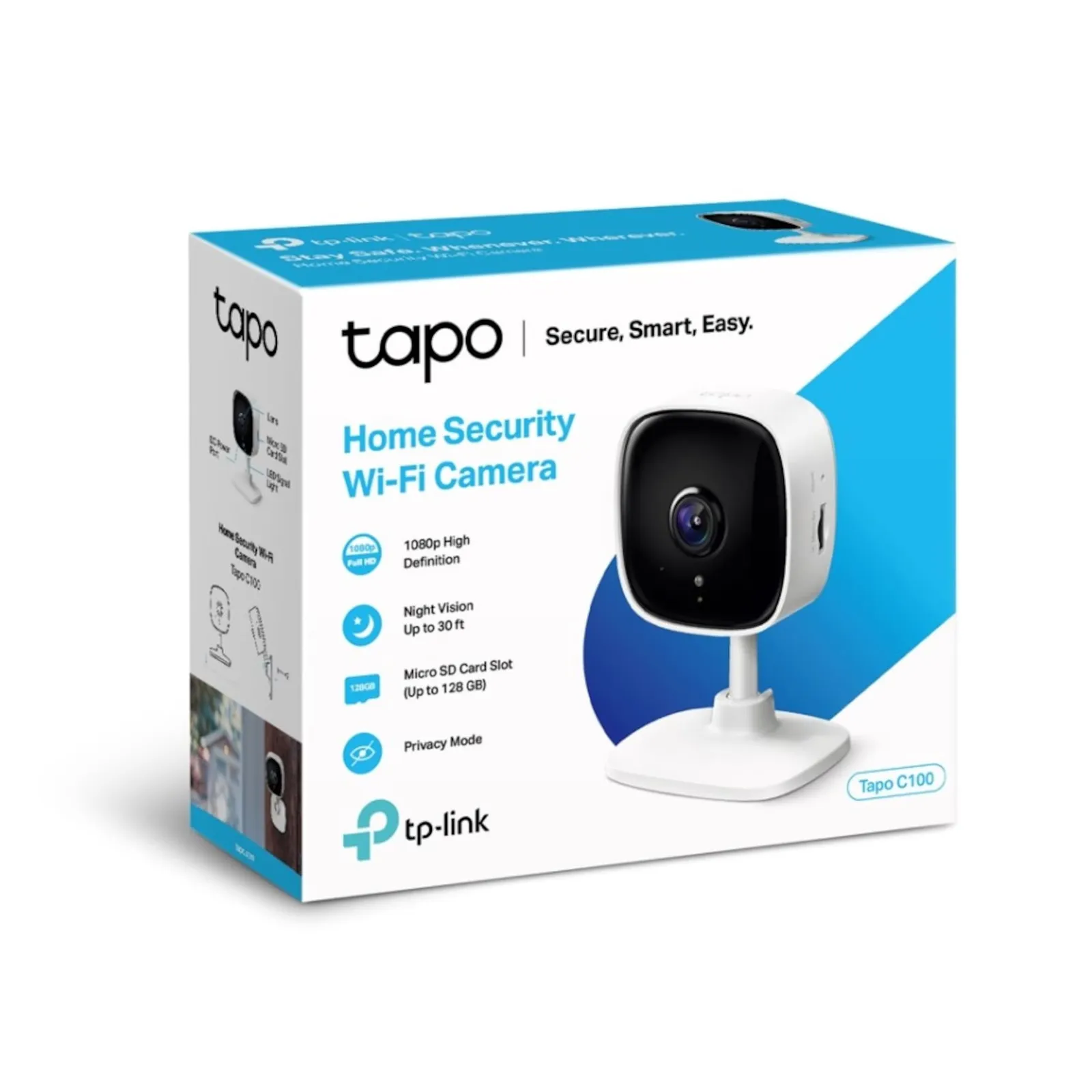 TP-LINK Tapo C100 - Mrežna nadzorna kamera - u boji (dan i noć) - Slika 2