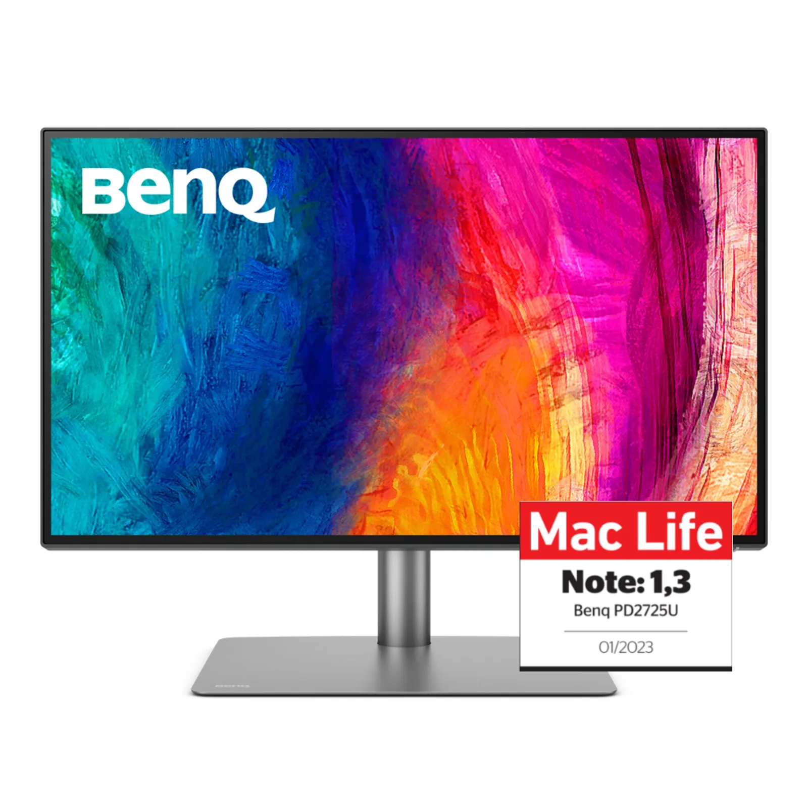 BenQ PD2725U 68,6cm (27") 4K IPS Design-Monitor + ScreenBar Pro Monitor Lampe silber - Slika 2
