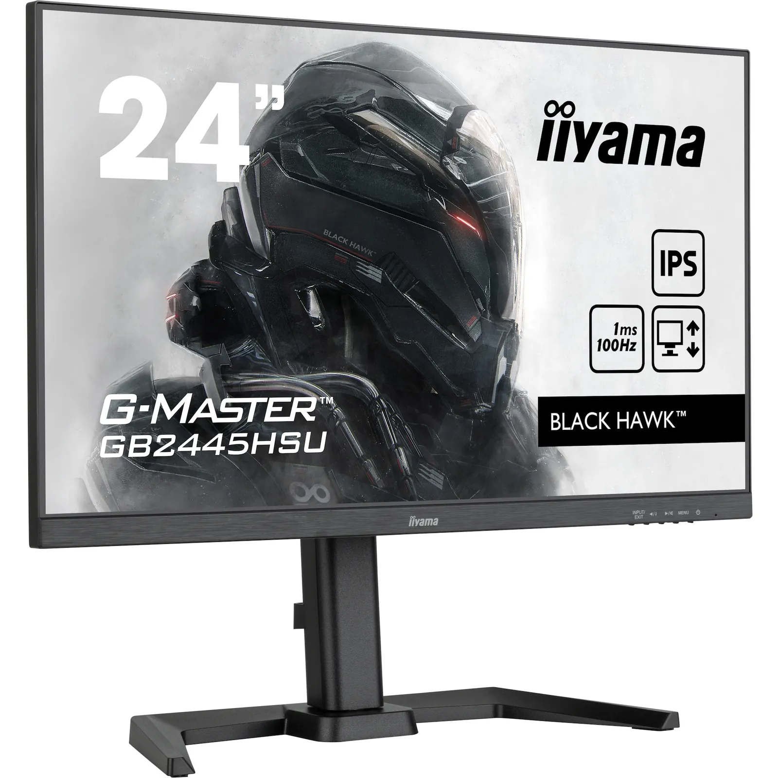 iiyama G-MASTER GB2445HSU-B2 60.5cm (24") FHD IPS Gaming Monitor HDMI/DP/USB - Slika 2