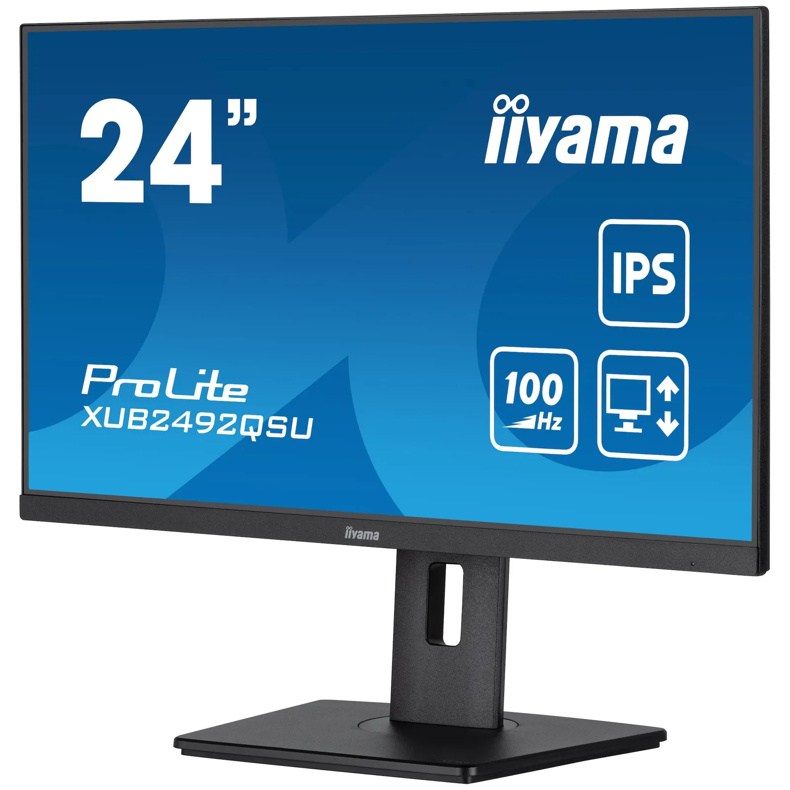 iiyama ProLite XUB2492QSU-B1 60,5cm (23,8") WQHD IPS Monitor HDMI/DP/USB-C - Slika 3